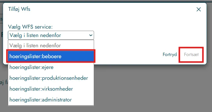 Vælg beboerservice
